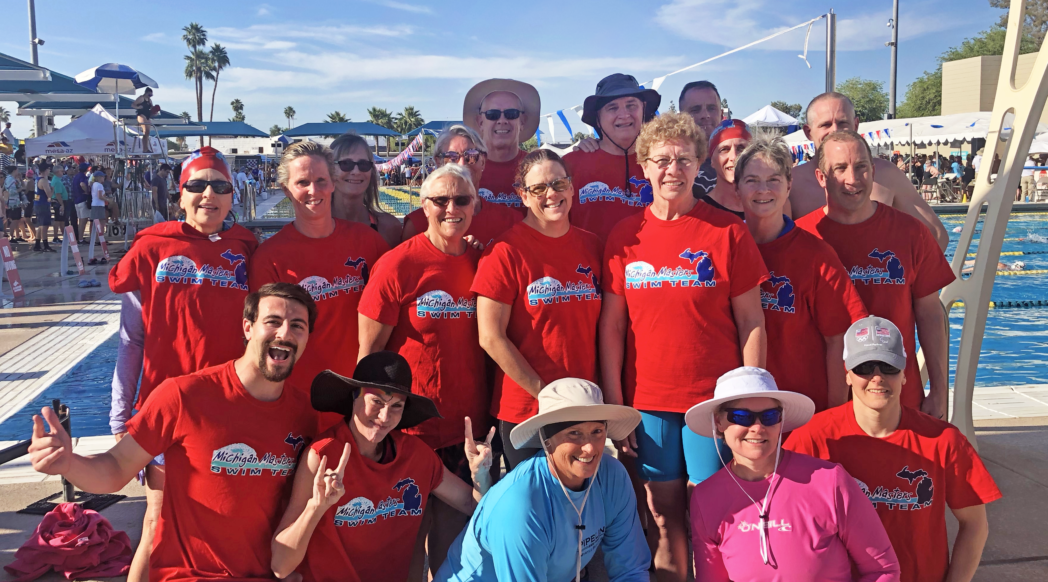 2019 – Michigan Masters Team at USMS Spring Nationals, in Mesa, AZ